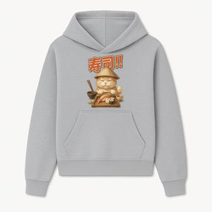 Cute Cat Sushi Chef Art Print Sushi Lovers Gift, Asian Cuisine Decor, Cat Artwork, Whimsical Kitchen Wall Art, Foodie Gift Idea - Hoodie 1758181718979.jpg