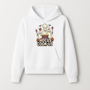 Halloween Ghost Chef Cooking Graphic Tee - Hocus Cook-Us Fun Costume Idea for Kids & Adults, Spooky Cooking Theme Shirt - Hoodie 1758181719113.jpg