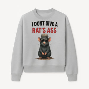 Cool Rat Graphic Tee - I Don't Give a Rat's Ass Funny Quote Shirt, Trendy Animal Lover Apparel, Unique Gift for Friends - Sweatshirt 1758181719131.jpg