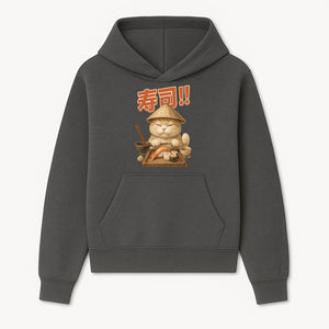 Cute Cat Sushi Chef Art Print Sushi Lovers Gift, Asian Cuisine Decor, Cat Artwork, Whimsical Kitchen Wall Art, Foodie Gift Idea - Hoodie 1758181719268.jpg
