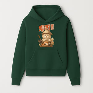 Cute Cat Sushi Chef Art Print Sushi Lovers Gift, Asian Cuisine Decor, Cat Artwork, Whimsical Kitchen Wall Art, Foodie Gift Idea - Hoodie 1758181719399.jpg