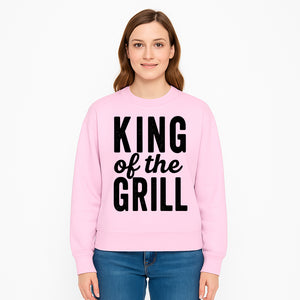 King Grill BBQ Apron - Funny Grilling Gift for Men, Cooking Accessories, BBQ Enthusiast Gear, Unique Kitchen Apparel - Sweatshirt 1758181719417.jpg