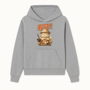 Cute Cat Sushi Chef Art Print Sushi Lovers Gift, Asian Cuisine Decor, Cat Artwork, Whimsical Kitchen Wall Art, Foodie Gift Idea - Hoodie 1758181719515.jpg