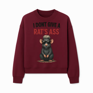 Cool Rat Graphic Tee - I Don't Give a Rat's Ass Funny Quote Shirt, Trendy Animal Lover Apparel, Unique Gift for Friends - Sweatshirt 1758181719530.jpg
