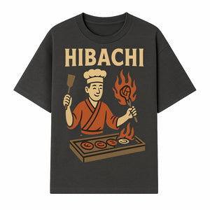 Hibachi Chef Wall Art | Japanese Grill Decor | Fun Cooking Illustration | Kitchen or Restaurant Artwork - T-shirt 1758181719560.jpg