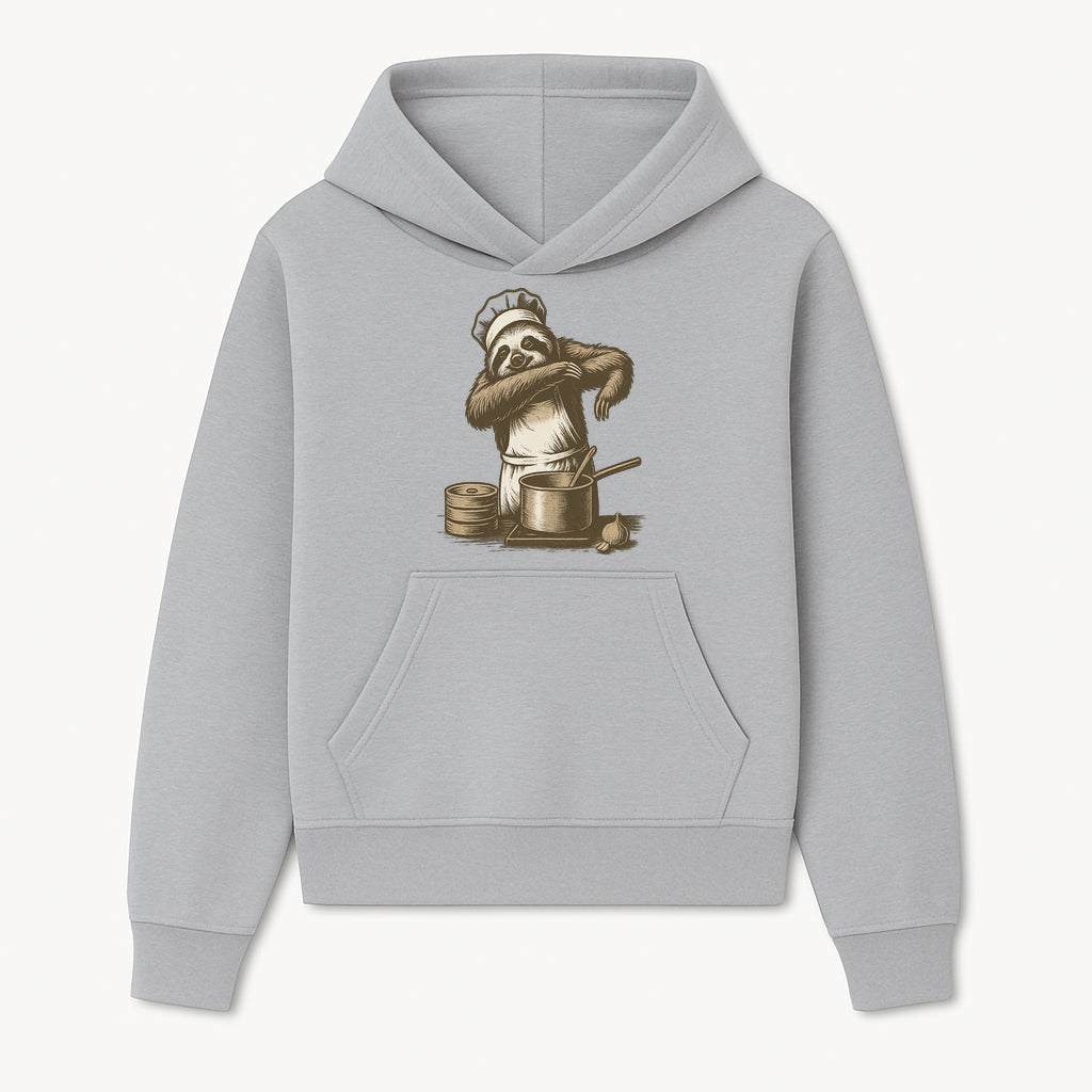 Chef Sloth Cooking Graphic Tee - Cute Animal Kitchen Design Funny Cooking Shirt for Food Lovers and Animal Enthusiasts - Hoodie 1758181719584.jpg