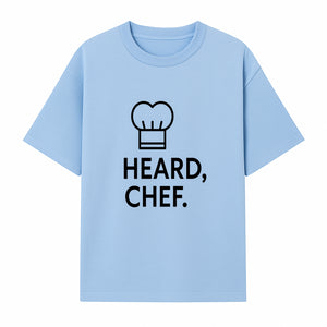 Chef Hat Wall Art Print - Heard, Chef Kitchen Decor, Culinary Quote, Chef Gift, Modern Kitchen Art, Foodie Decor, Home Cooking Style - T-shirt 1758181719602.jpg