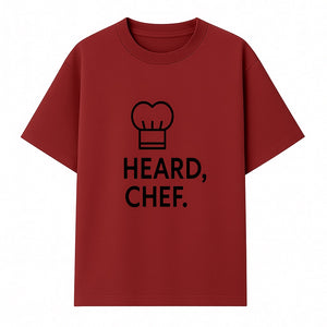 Chef Hat Wall Art Print - Heard, Chef Kitchen Decor, Culinary Quote, Chef Gift, Modern Kitchen Art, Foodie Decor, Home Cooking Style - T-shirt 1758181719867.jpg