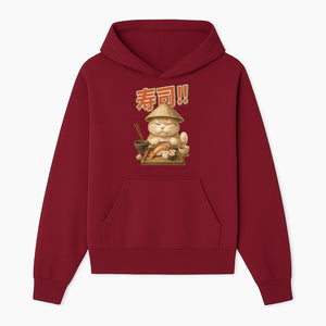 Cute Cat Sushi Chef Art Print Sushi Lovers Gift, Asian Cuisine Decor, Cat Artwork, Whimsical Kitchen Wall Art, Foodie Gift Idea - Hoodie 1758181719947.jpg