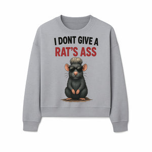 Cool Rat Graphic Tee - I Don't Give a Rat's Ass Funny Quote Shirt, Trendy Animal Lover Apparel, Unique Gift for Friends - Sweatshirt 1758181719983.jpg