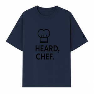 Chef Hat Wall Art Print - Heard, Chef Kitchen Decor, Culinary Quote, Chef Gift, Modern Kitchen Art, Foodie Decor, Home Cooking Style - T-shirt 1758181719994.jpg