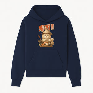 Cute Cat Sushi Chef Art Print Sushi Lovers Gift, Asian Cuisine Decor, Cat Artwork, Whimsical Kitchen Wall Art, Foodie Gift Idea - Hoodie 1758181720079.jpg