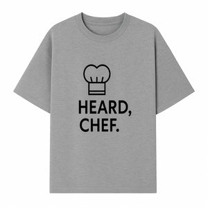 Chef Hat Wall Art Print - Heard, Chef Kitchen Decor, Culinary Quote, Chef Gift, Modern Kitchen Art, Foodie Decor, Home Cooking Style - T-shirt 1758181720269.jpg