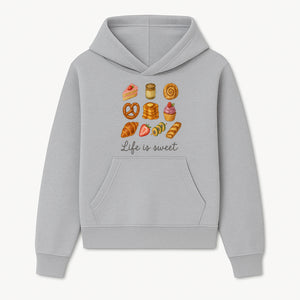 Life is Sweet Kitchen Decor Art Print - Whimsical Food Illustration with Desserts, Treats, and Snacks - Hoodie 1758181720298.jpg