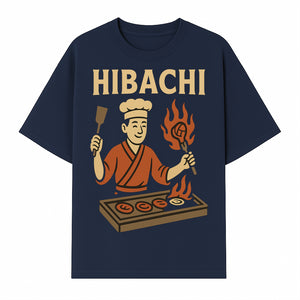 Hibachi Chef Wall Art | Japanese Grill Decor | Fun Cooking Illustration | Kitchen or Restaurant Artwork - T-shirt 1758181720520.jpg