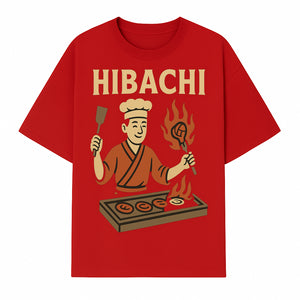 Hibachi Chef Wall Art | Japanese Grill Decor | Fun Cooking Illustration | Kitchen or Restaurant Artwork - T-shirt 1758181720666.jpg