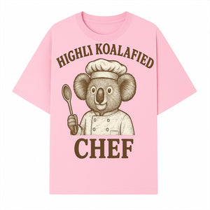 Highli Koalafied Chef T-Shirt - Cute Koala Graphic Tee for Animal Lovers, Cooking Enthusiasts, and Unique Gift Ideas - T-shirt 1758181720694.jpg