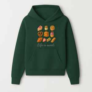 Life is Sweet Kitchen Decor Art Print - Whimsical Food Illustration with Desserts, Treats, and Snacks - Hoodie 1758181720736.jpg