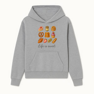 Life is Sweet Kitchen Decor Art Print - Whimsical Food Illustration with Desserts, Treats, and Snacks - Hoodie 1758181720869.jpg