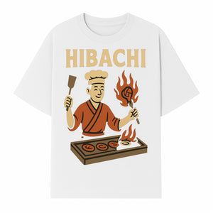 Hibachi Chef Wall Art | Japanese Grill Decor | Fun Cooking Illustration | Kitchen or Restaurant Artwork - T-shirt 1758181720968.jpg