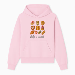 Life is Sweet Kitchen Decor Art Print - Whimsical Food Illustration with Desserts, Treats, and Snacks - Hoodie 1758181721181.jpg