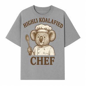 Highli Koalafied Chef T-Shirt - Cute Koala Graphic Tee for Animal Lovers, Cooking Enthusiasts, and Unique Gift Ideas - T-shirt 1758181721231.jpg