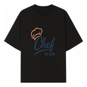 Chef Mom Chef Hat Design T-Shirt | Gift for Cooking Moms | Fun Culinary Apparel for Mothers | Mother's Day Gift Idea - T-shirt 1758181721279.jpg