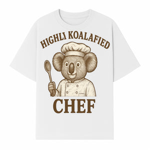 Highli Koalafied Chef T-Shirt - Cute Koala Graphic Tee for Animal Lovers, Cooking Enthusiasts, and Unique Gift Ideas - T-shirt 1758181721352.jpg