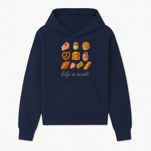 Life is Sweet Kitchen Decor Art Print - Whimsical Food Illustration with Desserts, Treats, and Snacks - Hoodie 1758181721457.jpg