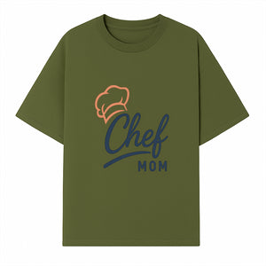Chef Mom Chef Hat Design T-Shirt | Gift for Cooking Moms | Fun Culinary Apparel for Mothers | Mother's Day Gift Idea - T-shirt 1758181721570.jpg