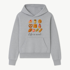 Life is Sweet Kitchen Decor Art Print - Whimsical Food Illustration with Desserts, Treats, and Snacks - Hoodie 1758181721731.jpg