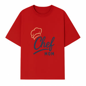 Chef Mom Chef Hat Design T-Shirt | Gift for Cooking Moms | Fun Culinary Apparel for Mothers | Mother's Day Gift Idea - T-shirt 1758181722494.jpg