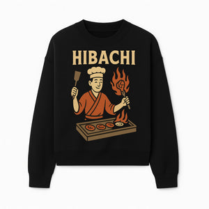 Hibachi Chef Wall Art | Japanese Grill Decor | Fun Cooking Illustration | Kitchen or Restaurant Artwork - Sweatshirt 1758181722538.jpg