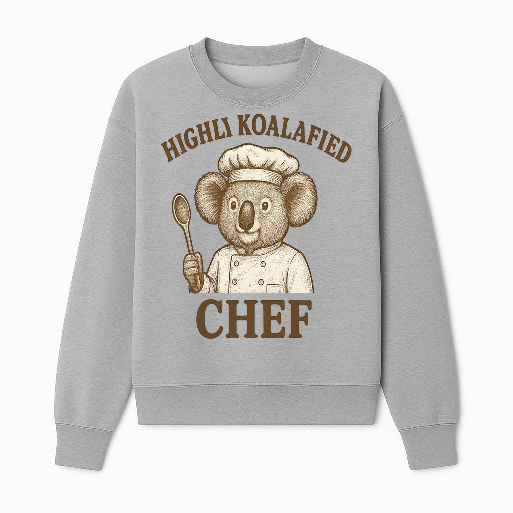 Highli Koalafied Chef T-Shirt - Cute Koala Graphic Tee for Animal Lovers, Cooking Enthusiasts, and Unique Gift Ideas - Sweatshirt 1758181722801.jpg