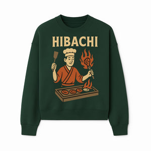 Hibachi Chef Wall Art | Japanese Grill Decor | Fun Cooking Illustration | Kitchen or Restaurant Artwork - Sweatshirt 1758181722869.jpg