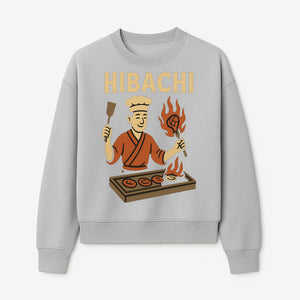 Hibachi Chef Wall Art | Japanese Grill Decor | Fun Cooking Illustration | Kitchen or Restaurant Artwork - Sweatshirt 1758181723020.jpg