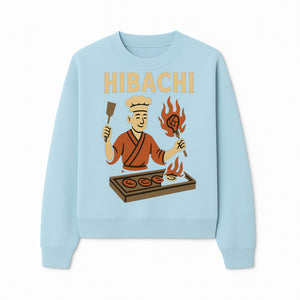 Hibachi Chef Wall Art | Japanese Grill Decor | Fun Cooking Illustration | Kitchen or Restaurant Artwork - Sweatshirt 1758181723224.jpg