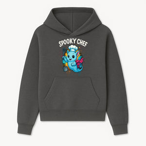 Spooky Chef Ghost Graphic Tee - Fun Halloween T-Shirt with Colorful Cartoon Design for Kids and Adults - Hoodie 1758181723343.jpg