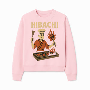 Hibachi Chef Wall Art | Japanese Grill Decor | Fun Cooking Illustration | Kitchen or Restaurant Artwork - Sweatshirt 1758181723394.jpg