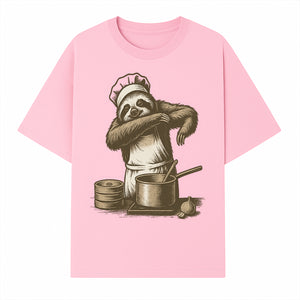 Chef Sloth Cooking Graphic Tee - Cute Animal Kitchen Design Funny Cooking Shirt for Food Lovers and Animal Enthusiasts - T-shirt 1758181723473.jpg