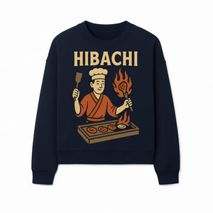 Hibachi Chef Wall Art | Japanese Grill Decor | Fun Cooking Illustration | Kitchen or Restaurant Artwork - Sweatshirt 1758181723691.jpg