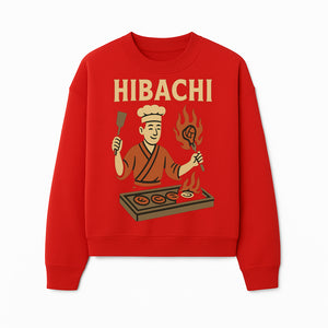 Hibachi Chef Wall Art | Japanese Grill Decor | Fun Cooking Illustration | Kitchen or Restaurant Artwork - Sweatshirt 1758181723813.jpg