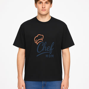 Chef Mom Chef Hat Design T-Shirt | Gift for Cooking Moms | Fun Culinary Apparel for Mothers | Mother's Day Gift Idea - T-shirt 1758181723899.jpg