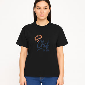 Chef Mom Chef Hat Design T-Shirt | Gift for Cooking Moms | Fun Culinary Apparel for Mothers | Mother's Day Gift Idea - T-shirt 1758181724039.jpg