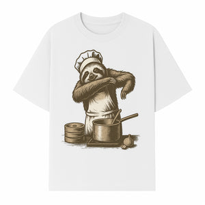 Chef Sloth Cooking Graphic Tee - Cute Animal Kitchen Design Funny Cooking Shirt for Food Lovers and Animal Enthusiasts - T-shirt 1758181724131.jpg