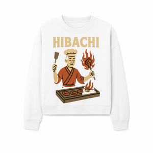 Hibachi Chef Wall Art | Japanese Grill Decor | Fun Cooking Illustration | Kitchen or Restaurant Artwork - Sweatshirt 1758181724132.jpg