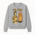Funny Kitchen Decor - Retro 'I'm Fine' Cooking Art with Fire and Vintage Housewife Illustration, Perfect for Home or Gift - Sweatshirt 1758181724245.jpg