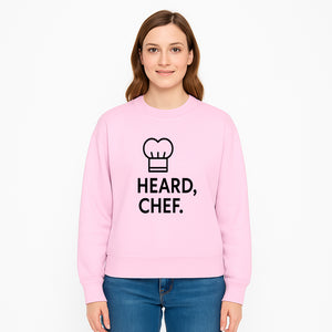 Chef Hat Wall Art Print - Heard, Chef Kitchen Decor, Culinary Quote, Chef Gift, Modern Kitchen Art, Foodie Decor, Home Cooking Style - Sweatshirt 1758181724621.jpg
