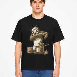 Chef Sloth Cooking Graphic Tee - Cute Animal Kitchen Design Funny Cooking Shirt for Food Lovers and Animal Enthusiasts - T-shirt 1758181725255.jpg
