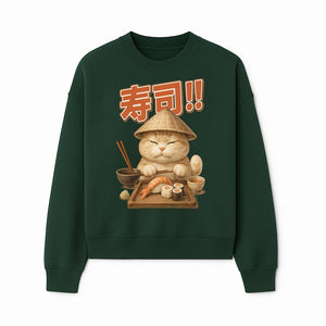 Cute Cat Sushi Chef Art Print Sushi Lovers Gift, Asian Cuisine Decor, Cat Artwork, Whimsical Kitchen Wall Art, Foodie Gift Idea - Sweatshirt 1758181725348.jpg